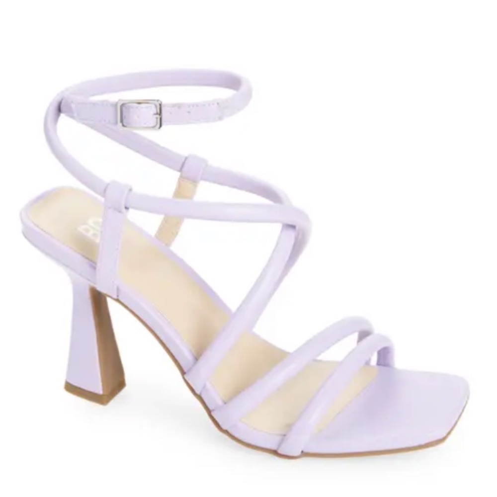 BP Nordstrom Ashlyn Square Toe Strappy Purple Sandal Size 10